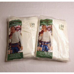 2 Pairs Vintage J.E. Morgan Thermalwear Sz 2XL Ankle Length Pants USA Mens